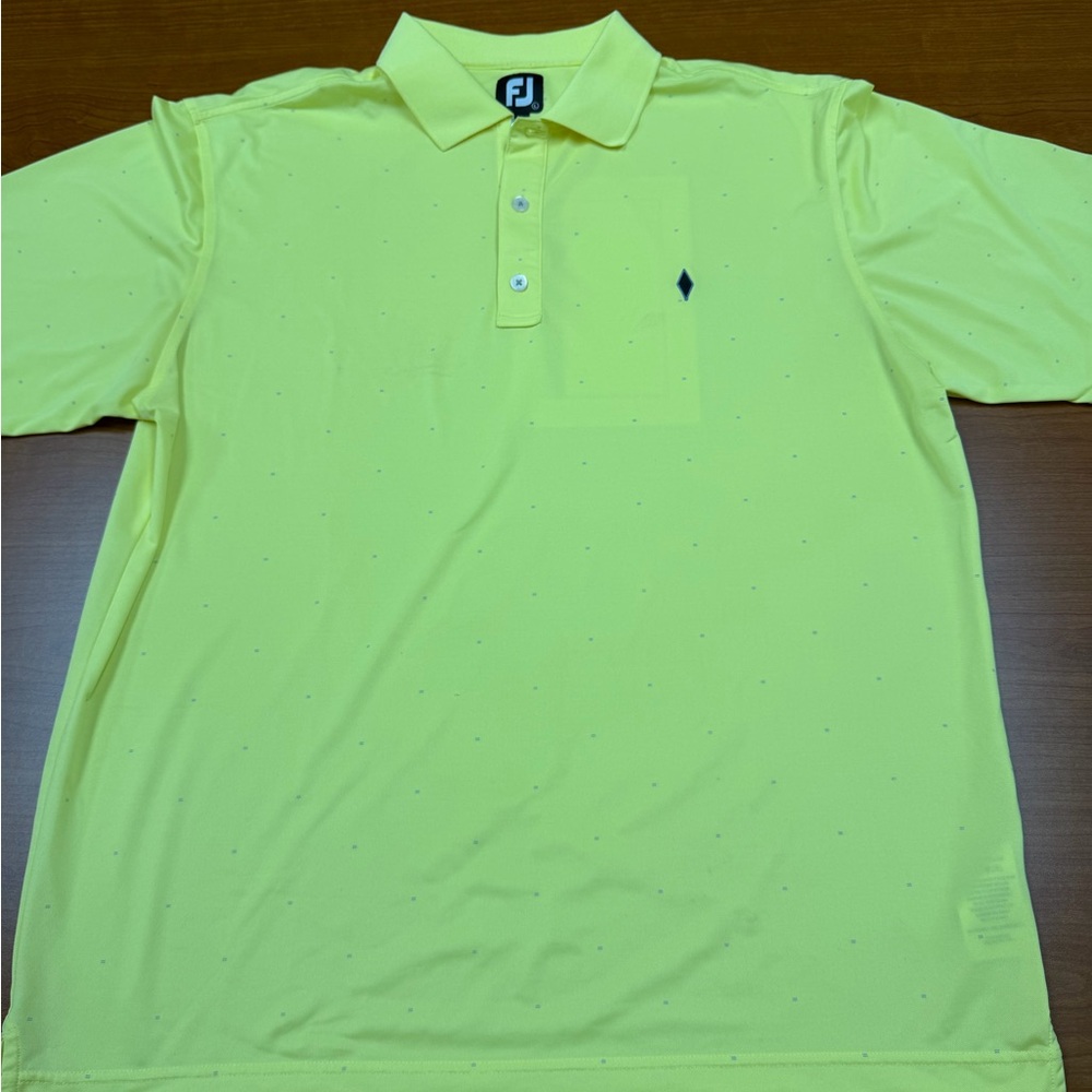 FootJoy Men's Bright Yellow Polo